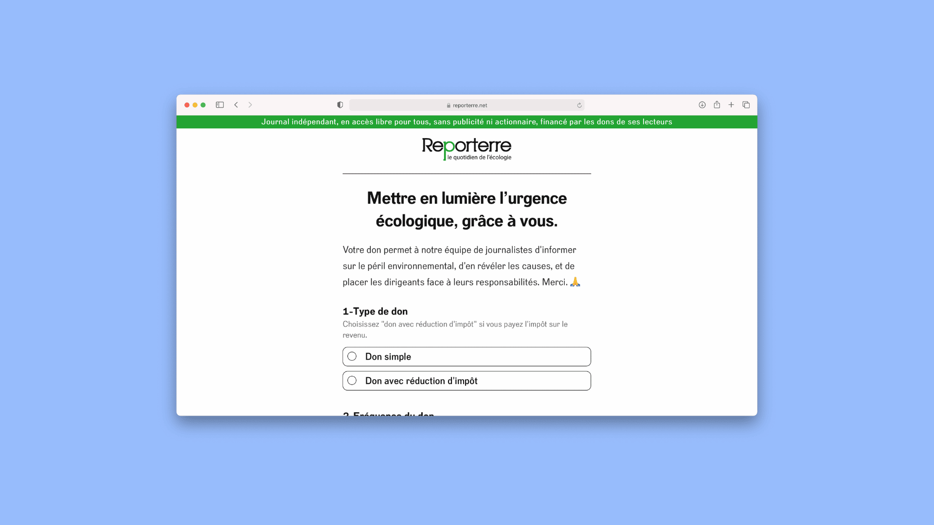 Choisir le gratuit