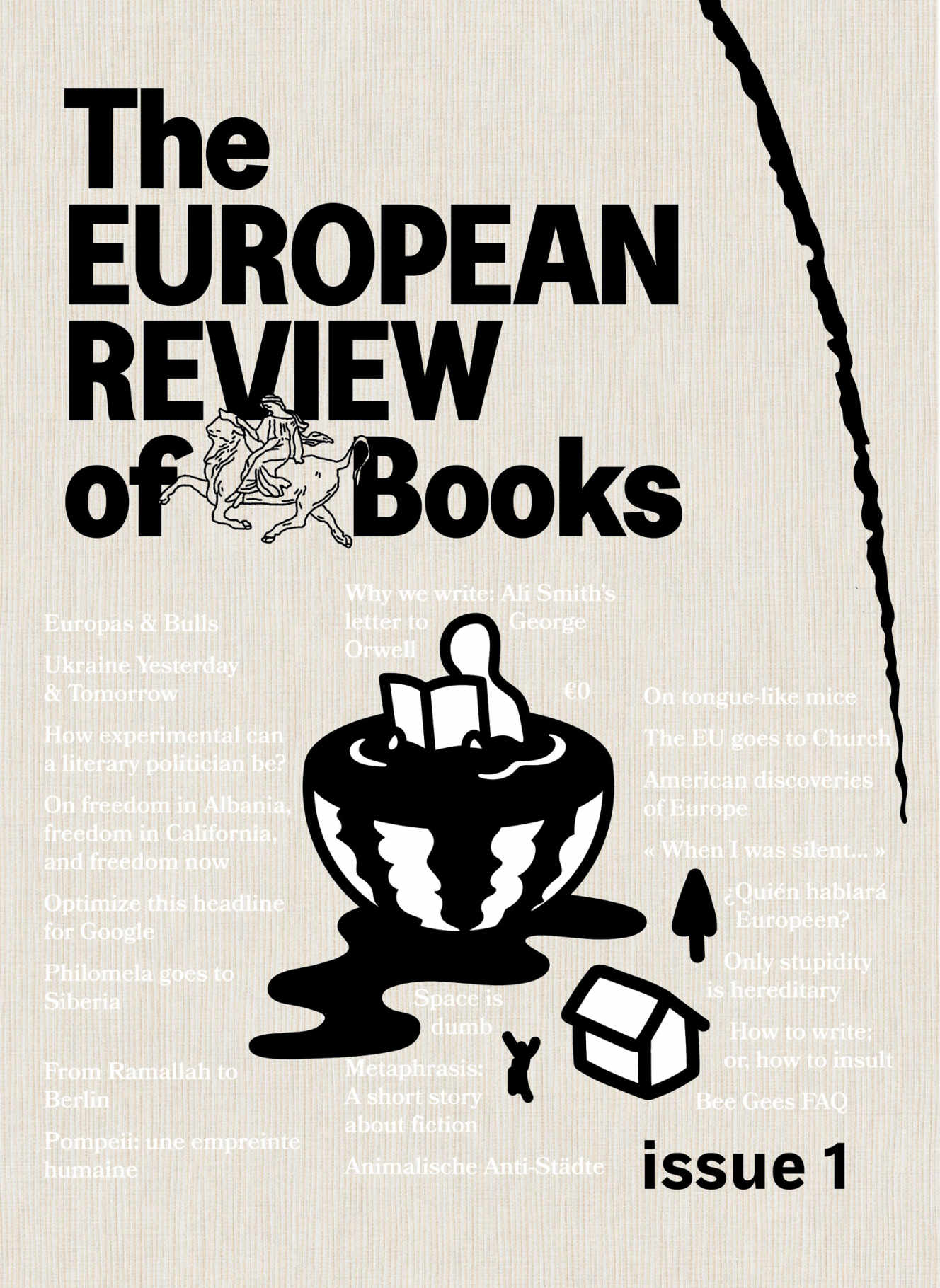 Cover of the first issue of the European Review of Books