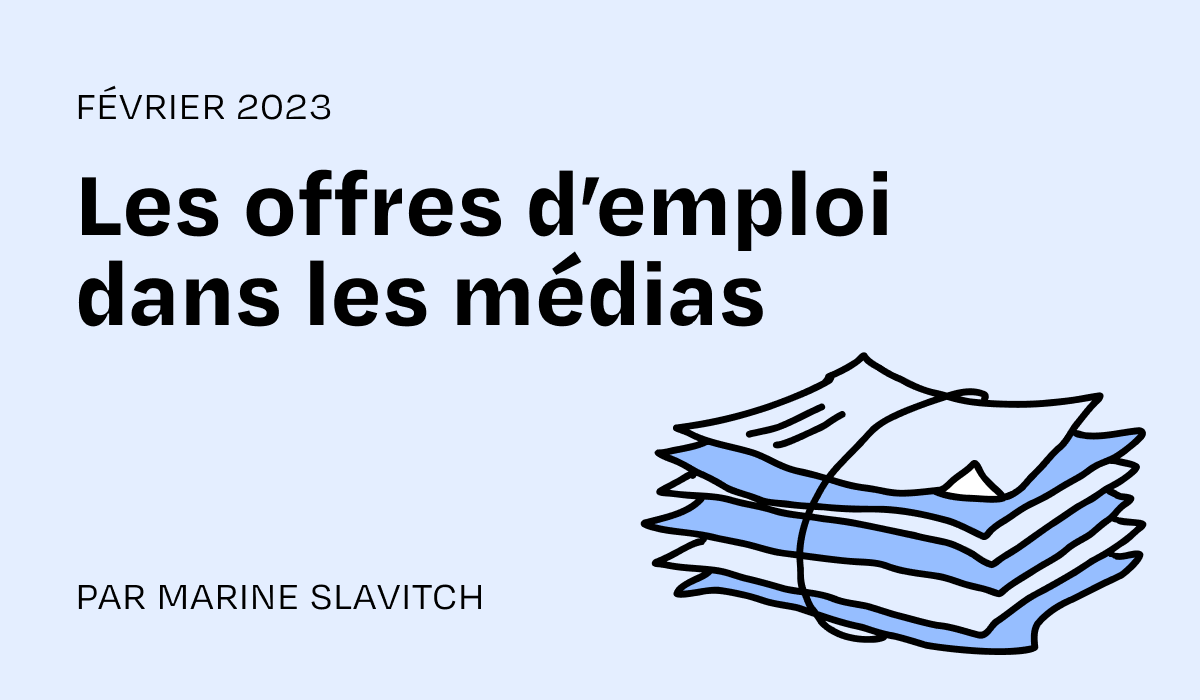 Job openings in media for February 2023
