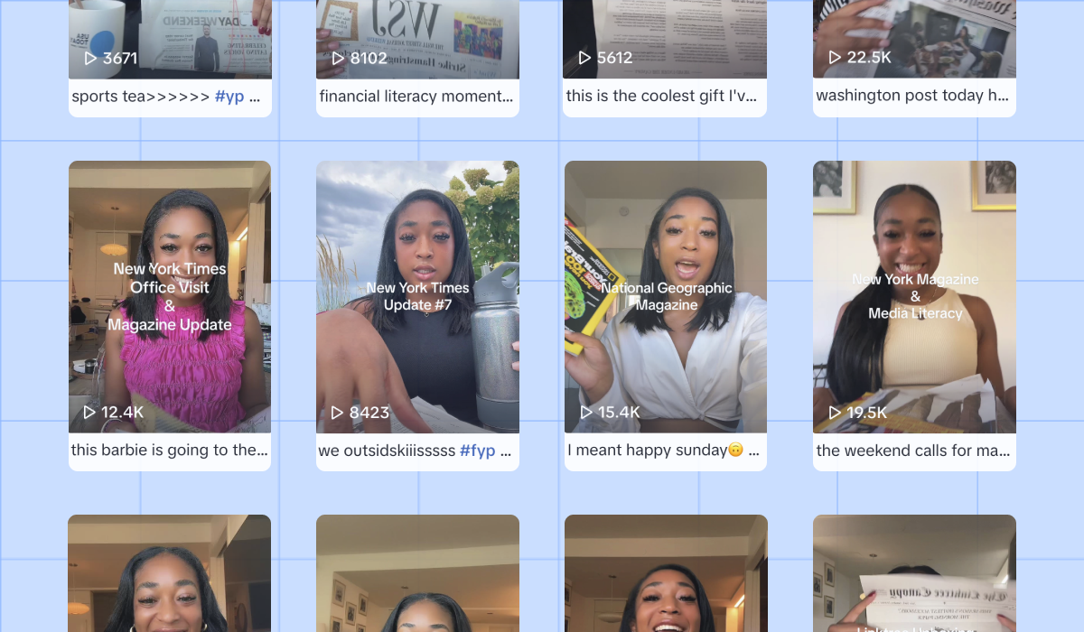 Sur TikTok, le retour en grâce de la presse papier