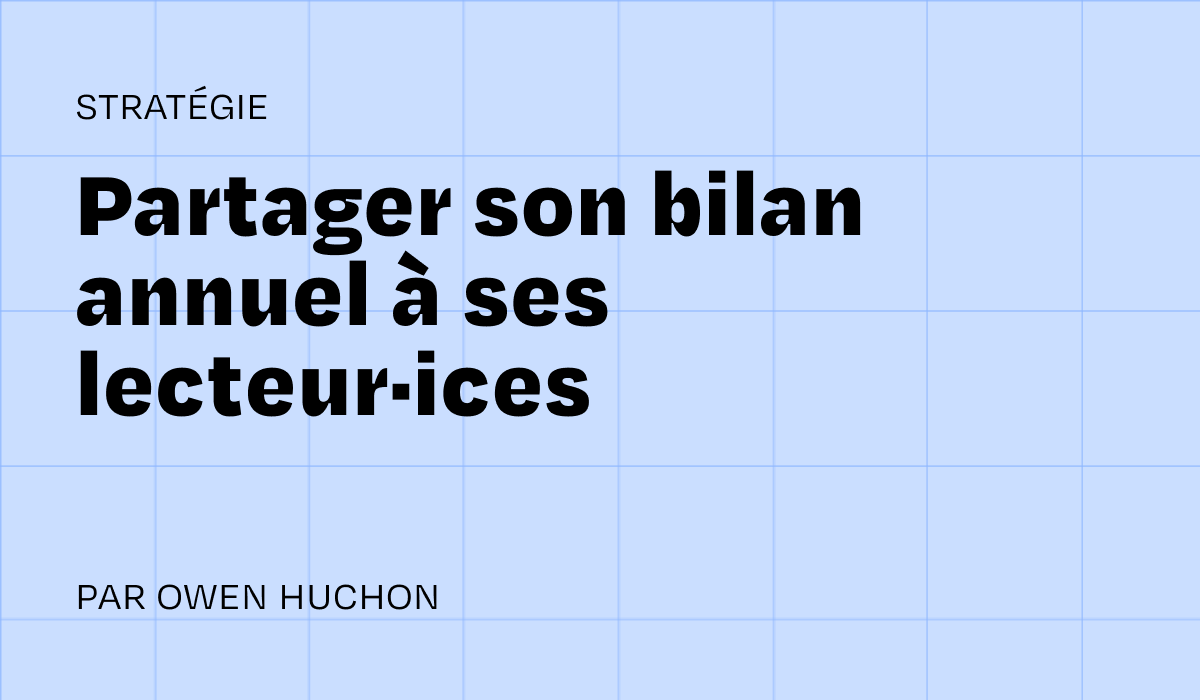 Partager son bilan annuel