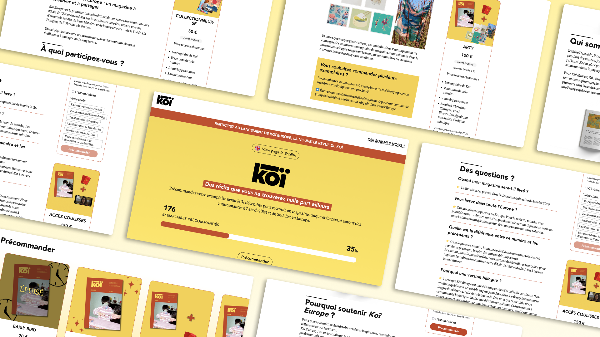 Koï Magazine Campaign Page
