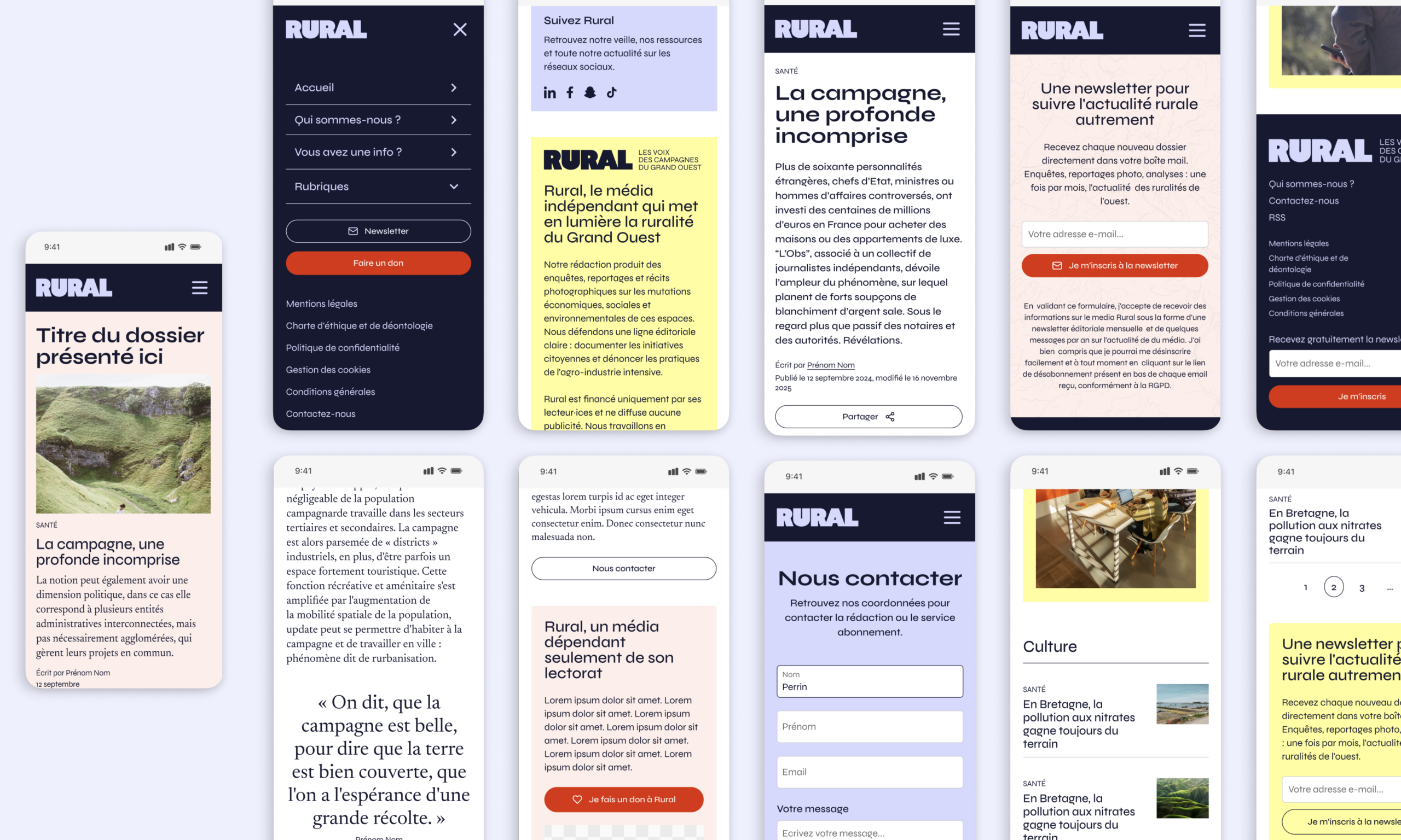 Site web Revue K par Médianes