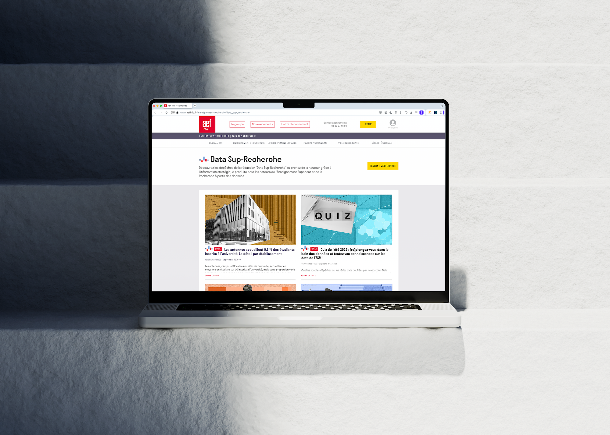 newsletter louie mdia sur écrans de smartphones