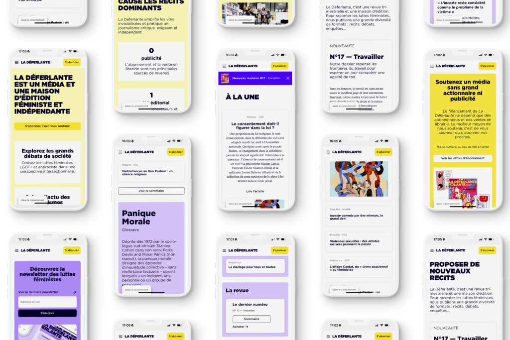 La Déferlante – Website Redesign